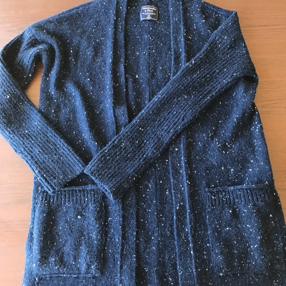 Abercrombie and Fitch dark blue cardigan